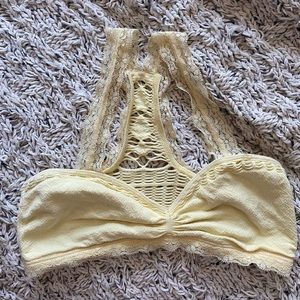 Yellow free people bralette
